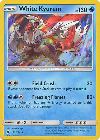 Lost Thunder - 063/214 - White Kyurem - Holo
