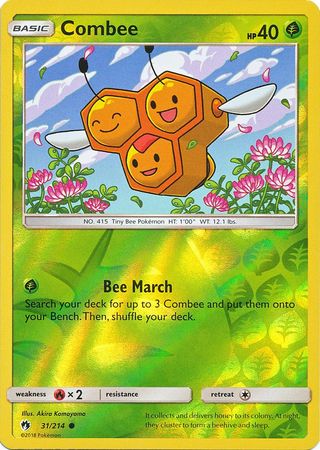 Lost Thunder - 031/214 - Combee - Reverse Holo