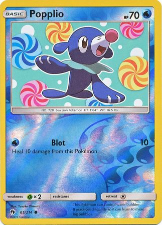 Lost Thunder - 065/214 - Popplio - Reverse Holo