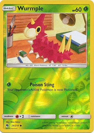 Lost Thunder - 024/214 - Wurmple - Reverse Holo