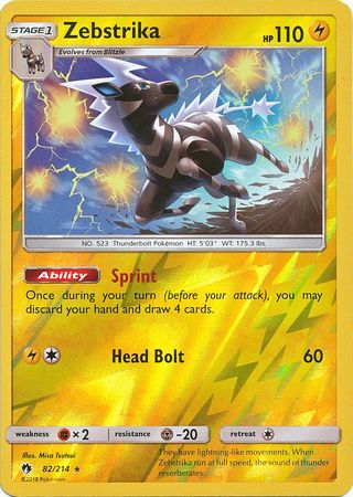 Lost Thunder - 082/214 - Zebstrika - Reverse Holo