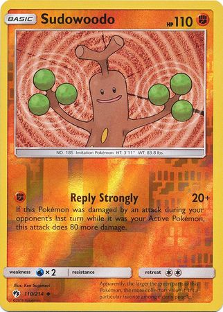 Lost Thunder - 110/214 - Sudowoodo - Reverse Holo