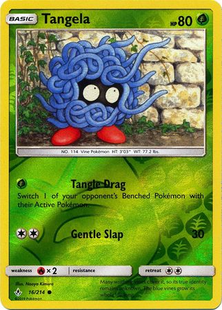 Unbroken Bonds - 016/214 - Tangela - Reverse Holo