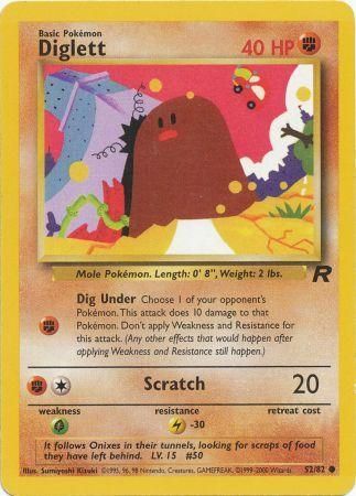 Team Rocket - 052/082 - Diglett