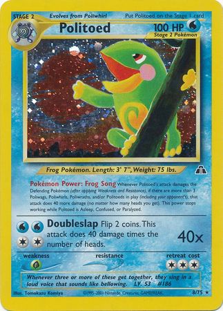 Neo Discovery - 008/075 - Politoed - Holo