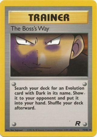 Team Rocket - 073/082 - The Boss's Way
