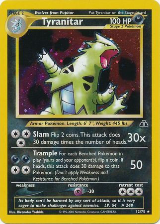 Neo Discovery - 012/075 - Tyranitar - Holo