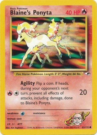 Gym Heroes - 063/132 - Blaine's Ponyta