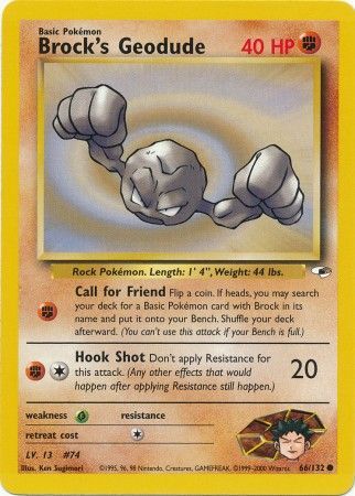 Gym Heroes - 066/132 - Brock's Geodude
