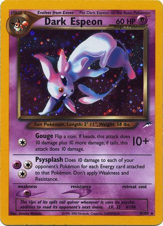 Neo Destiny - 004/105 - Dark Espeon - Holo