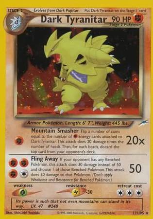 Neo Destiny - 011/105 - Dark Tyranitar - Holo