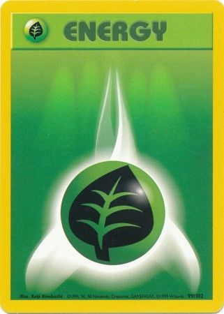 Base Set - 099/102 - Grass Energy