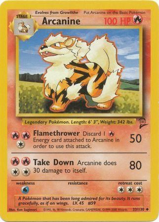 Base Set 2 - 033/130 - Arcanine