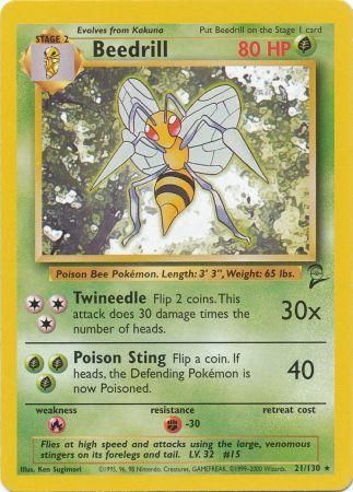 Base Set 2 - 021/130 - Beedrill