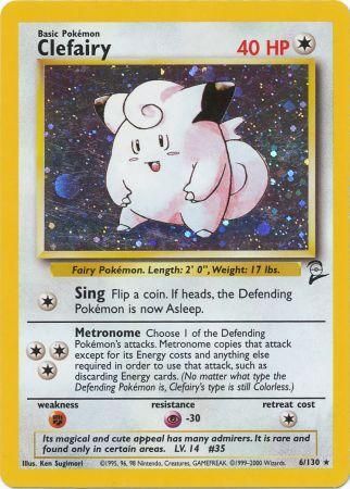 Base Set 2 - 006/130 - Clefairy - Holo