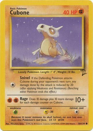 Base Set 2 - 070/130 - Cubone
