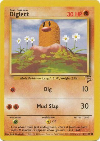 Base Set 2 - 071/130 - Diglett