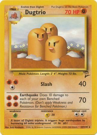 Base Set 2 - 023/130 - Dugtrio