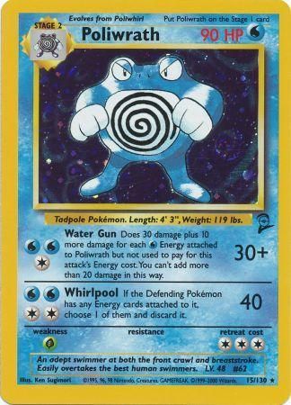 Base Set 2 - 015/130 - Poliwrath - Holo