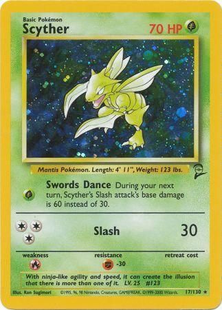 Base Set 2 - 017/130 - Scyther - Holo