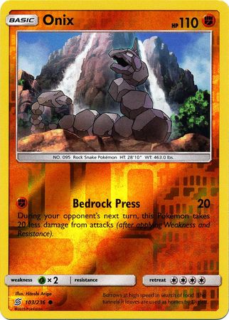 Unified Minds - 103/236 - Onix - Reverse Holo