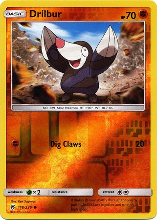 Unified Minds - 118/236 - Drilbur - Reverse Holo