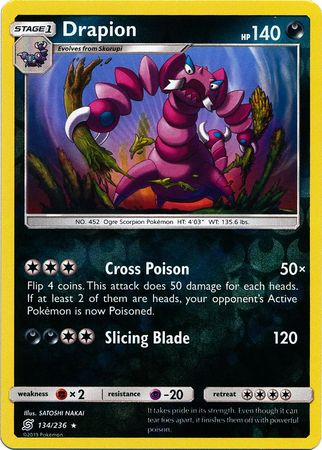 Unified Minds - 134/236 - Drapion - Reverse Holo