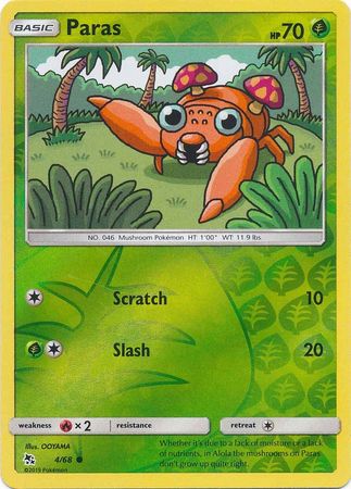 Hidden Fates - 004/068 - Paras - Reverse Holo