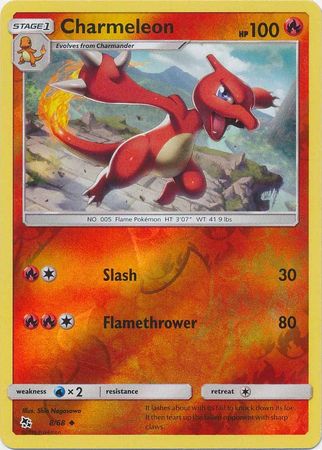 Hidden Fates - 008/068 - Charmeleon - Reverse Holo
