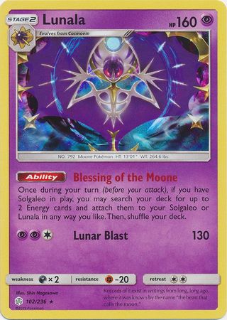 Cosmic Eclipse - 102/236 - Lunala - Holo
