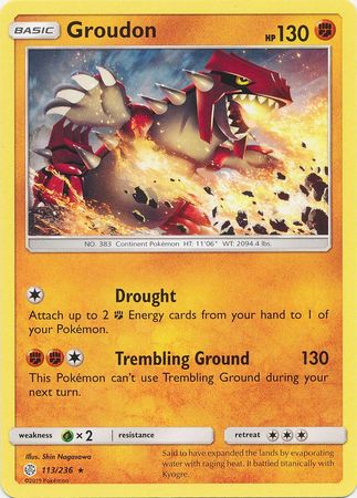 Cosmic Eclipse - 113/236 - Groudon
