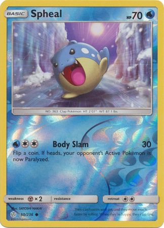 Cosmic Eclipse - 050/236 - Spheal - Reverse Holo