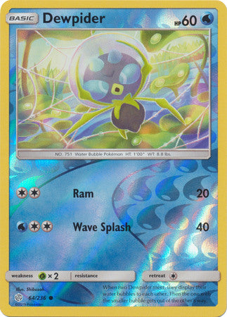 Cosmic Eclipse - 064/236 - Dewpider - Reverse Holo