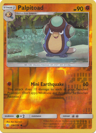 Cosmic Eclipse - 116/236 - Palpitoad - Reverse Holo