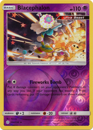 Cosmic Eclipse - 104/236 - Blacephalon - Reverse Holo