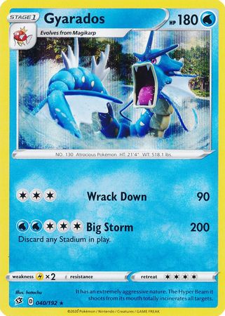 Rebel Clash - 040/192 - Gyarados - Holo
