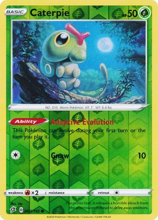 Rebel Clash - 001/192 - Caterpie - Reverse Holo