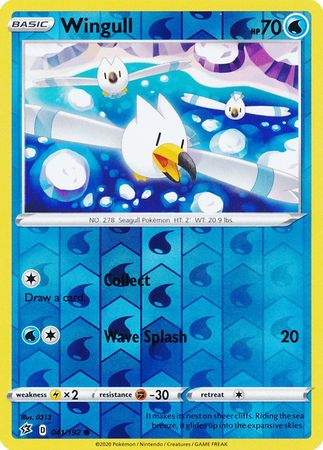 Rebel Clash - 041/192 - Wingull - Reverse Holo
