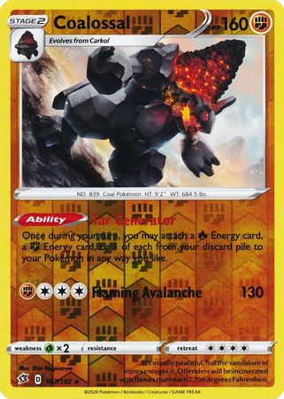 Rebel Clash - 107/192 - Coalossal - Reverse Holo