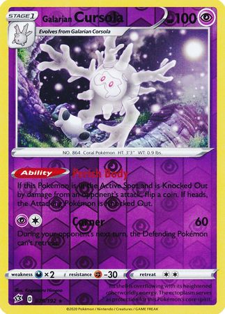 Rebel Clash - 079/192 - Galarian Cursola - Reverse Holo