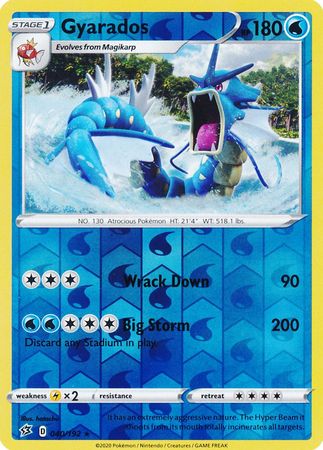 Rebel Clash - 040/192 - Gyarados - Reverse Holo