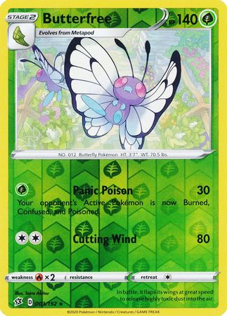 Rebel Clash - 003/192 - Butterfree - Reverse Holo