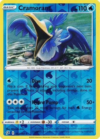 Rebel Clash - 051/192 - Cramorant - Reverse Holo