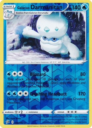 Rebel Clash - 048/192 - Galarian Darmanitan - Reverse Holo