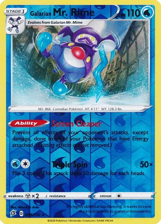 Rebel Clash - 038/192 - Galarian Mr. Rime - Reverse Holo