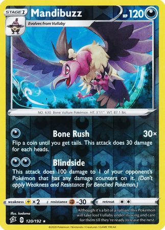 Rebel Clash - 120/192 - Mandibuzz - Reverse Holo