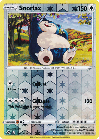 Rebel Clash - 141/192 - Snorlax - Reverse Holo