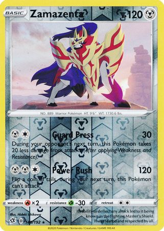 Rebel Clash - 140/192 - Zamazenta - Reverse Holo
