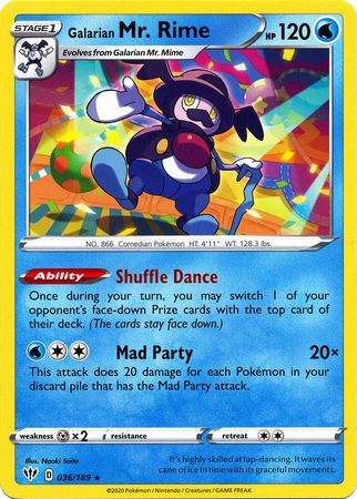 Darkness Ablaze - 036/189 - Galarian Mr. Rime
