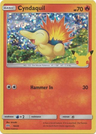McDonald's 25th Anniversary - 10/25 - Cyndaquil - Holo